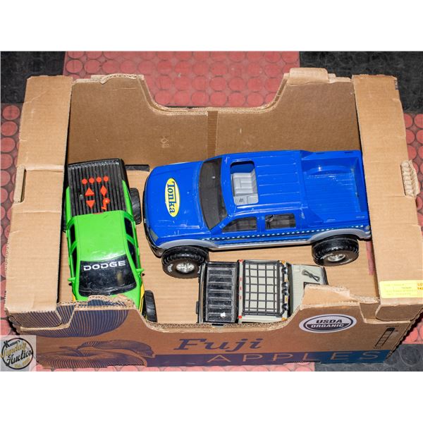 BLUE TONKA, HUMMER H2 LITTLE TIKES + DODGE RAM