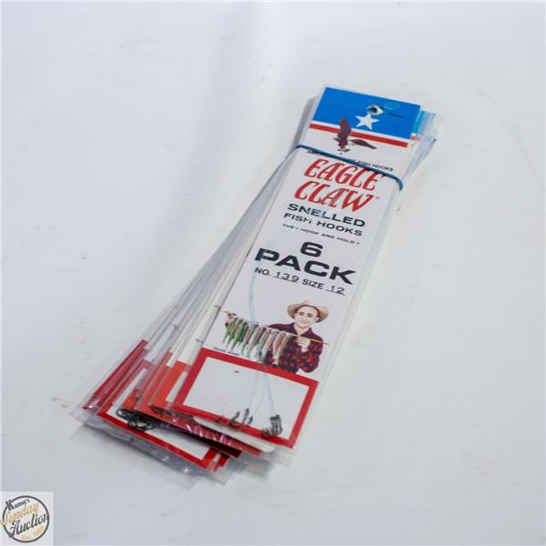 12 PACKS OF SIZE 1 FISHING SWIVELS. 6 PER PACK