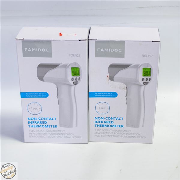 2 X NON-CONTACT INFRARED THERMOMETER FAMILYDOC