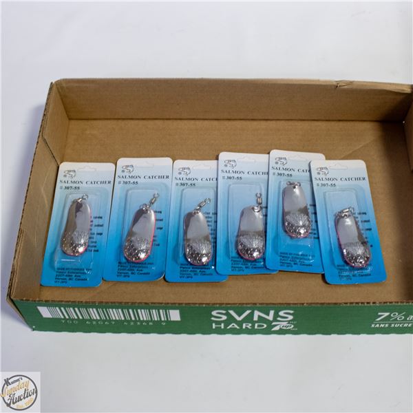 6X SILVER SCALE SALMON CATCHER/ PIKE FISHING LURES