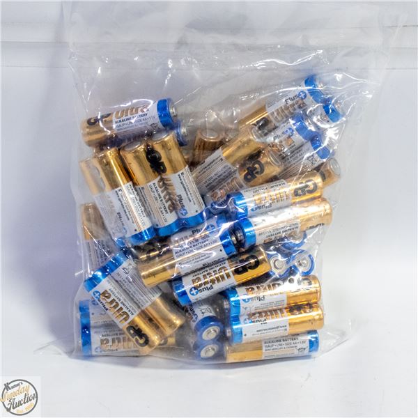 25 X 2 PACKS = 50 AA ALKALINE BATTERIES