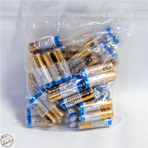 25 X 2 PACKS = 50 AA ALKALINE BATTERIES