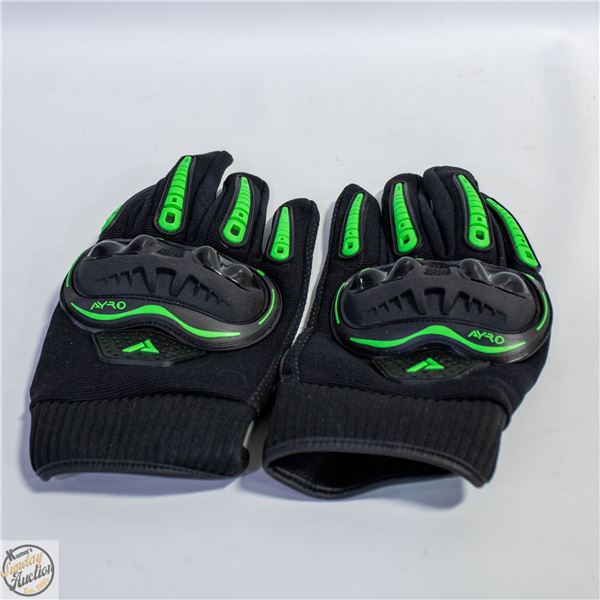 MOTORCYCLE GLOVES XXL, FULL FINGER,