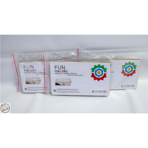 3 AIRCRAFT CARRIER FUN MAKERS BUILDING KITS+MOTORS