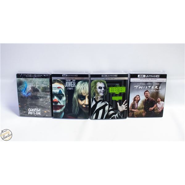 NEW SEALED 4K UHD MOVIES - GODZILLA