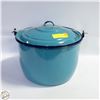 Image 1 : TEAL/TURQUOISE LIDDED CANNING STYLE POT