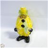 Image 1 : CUSTOM MADE CLOWN ART BLOWN GLASS VASE H-10.5"