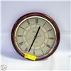 Image 1 : BULOVA WALL CLOCK TESTED WORKING 11.5" DIAMETER