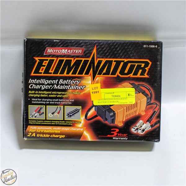 MOTOMASTER INTELLIGENT BATTERY CHARGER