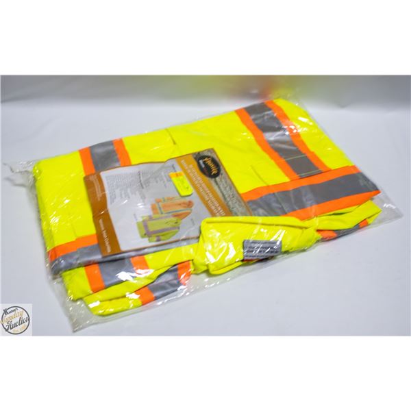 NEW LARGE RAIN JACKET HI-VIZ PIONEER BRAND