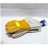 Image 1 : 4 NEW PRS OF WELDING GLOVES LEATHER