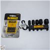 Image 1 : 2PKS OF DEWALT IMPACT NUT DRIVER+SCREWDRIVER BITS