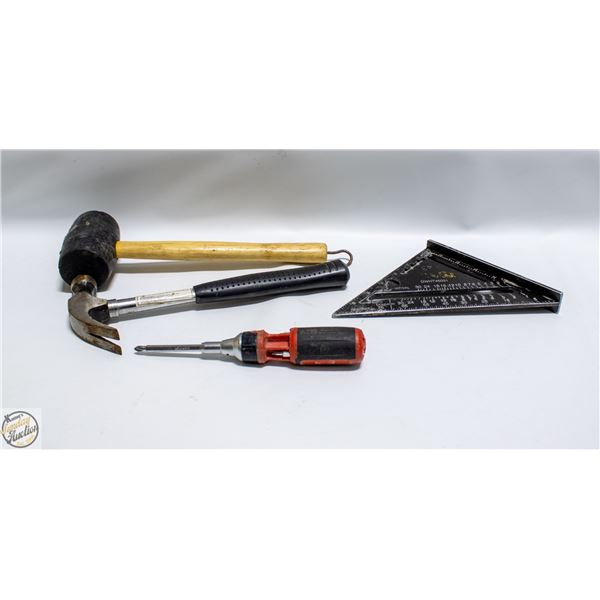 MILWAUKEE MULTI BIT/CORNER/MALLOT+HAMMER