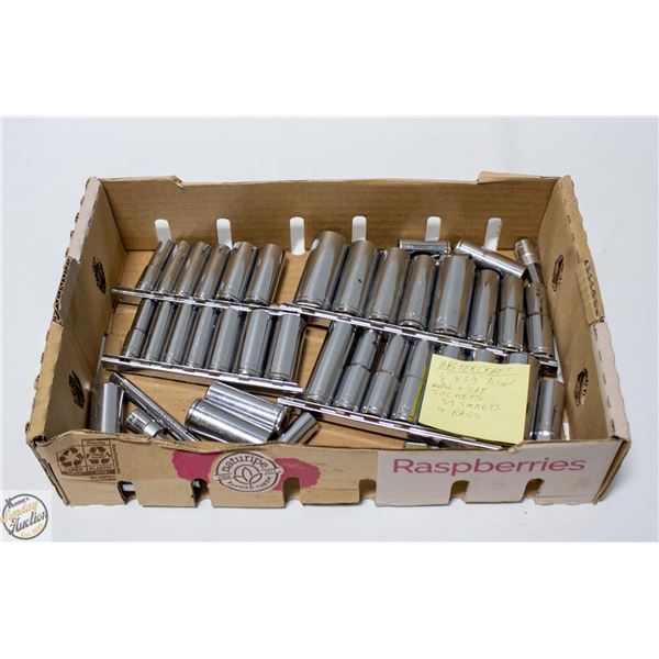 39 MASTERCRAFT SOCKETS 1/2" + 3/8"