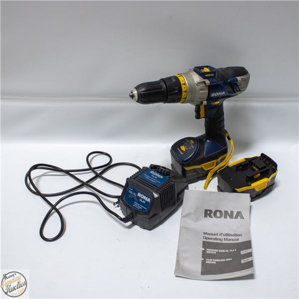 RONA 14.4V CORDLESS DRILL
