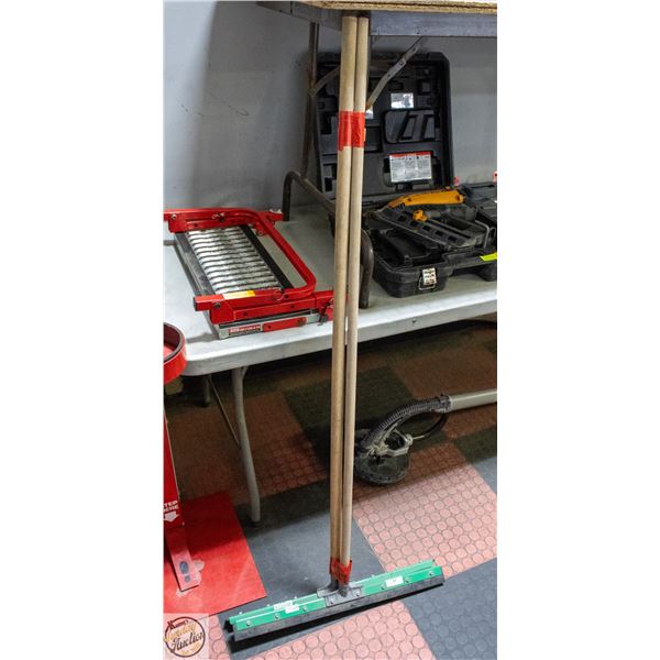 PAIR OF 24 INCH FLOOR SQUEEGEES NEW