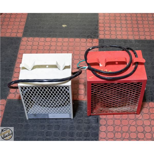2 CONSTRUCTION CUBE HEATERS 240 V 20 A
