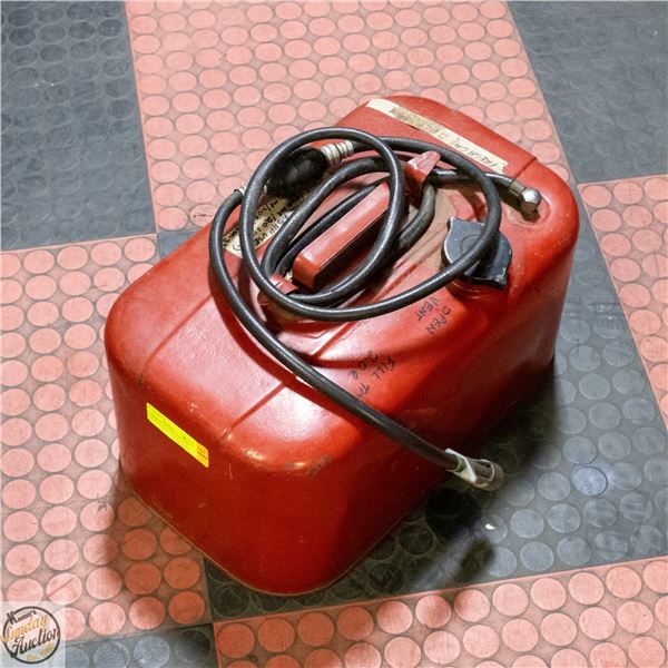 TWO OLD STYLE GAS CANS WITH WORKING PUMPS