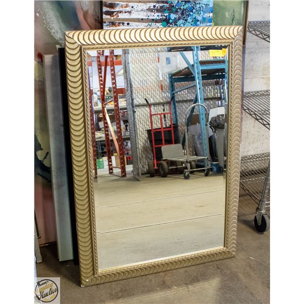 29X42 ORNATE GOLDTONED FRAME MIRROR