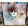 Image 1 : 36 X 36 FLOWER PAINTING