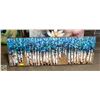 Image 1 : 20 X 60 ABSTRACT FOREST PAINTING