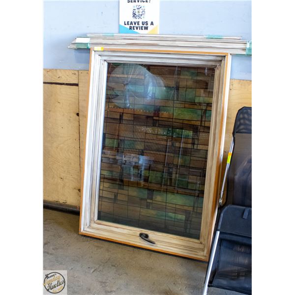 STAINED GLASS STYLE WINDOW (INDOOR SHOWROOM MODEL)