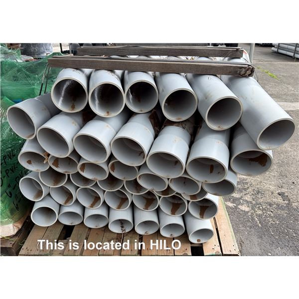 Multiple Lengths PVC Pipe & Angled Sweeps, Misc Sizes