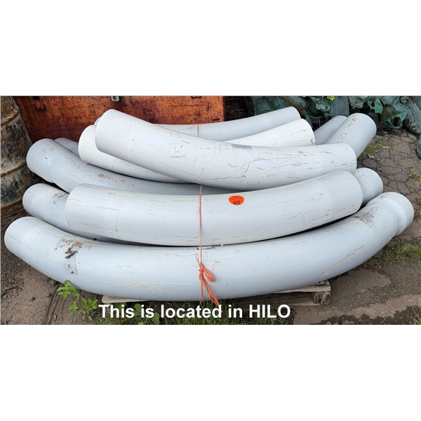 Multiple Lengths PVC Elbows & Angled Sweeps, Misc Sizes