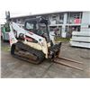 Image 3 : Bobcat T740 Skid Steer Track Loader w/ Pallet Forks (Starts & Runs - Needs Repair)
