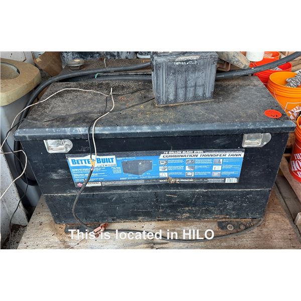 Better Built 72 Gallon Combination Transfer Tank w/ Fill-Rite Nozzle