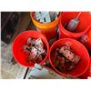 Image 8 : Contents of Pallet: Multiple Buckets Hardware, Kraloy Junction Boxes, Shackles, Clamps, etc