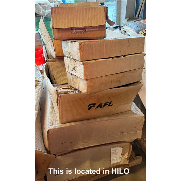Pallet Multiple AFL Telecom #SB0/-72 Splice Enclosure Fiber Trays