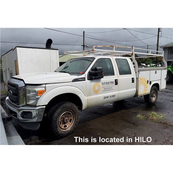 2015 Ford F350 Service Truck, No Plates (Inoperable - Engine Needs to be Replaced)