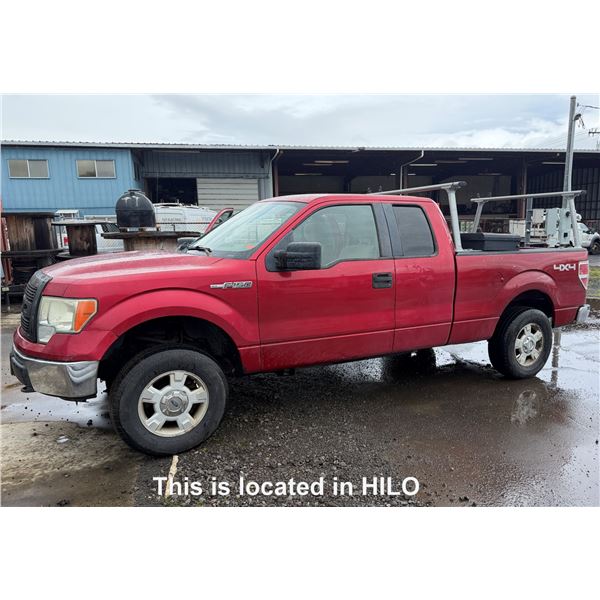 2010 Ford F150 4X4 Pickup Truck, Lic. ZBB970 (Starts & Runs, Needs Repair - See Video)