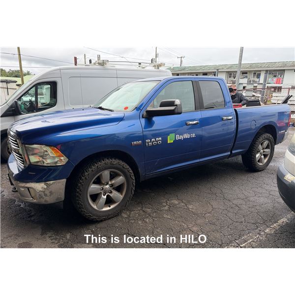 2016 RAM 1500 HEMI 5.7L Pickup Truck, Lic. 274TXU, 245483 Miles (Starts & Runs - See Video)
