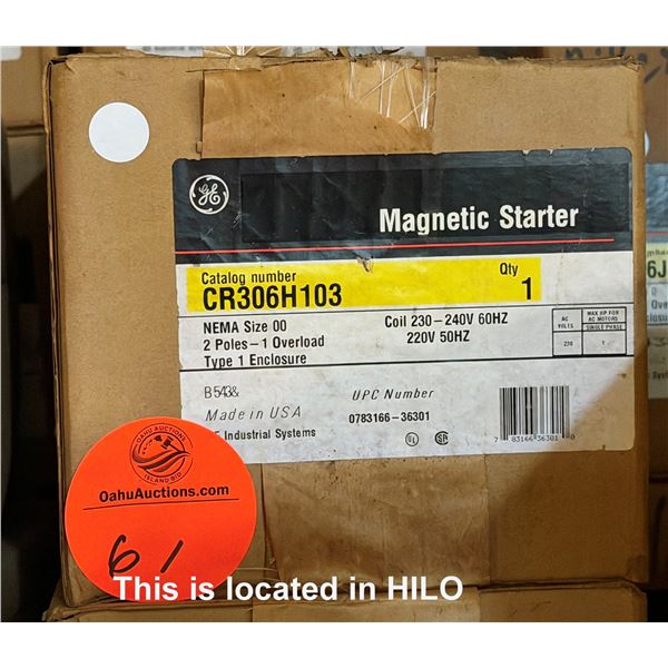 Qty 2 GE CR306H103 Magnetic Starters