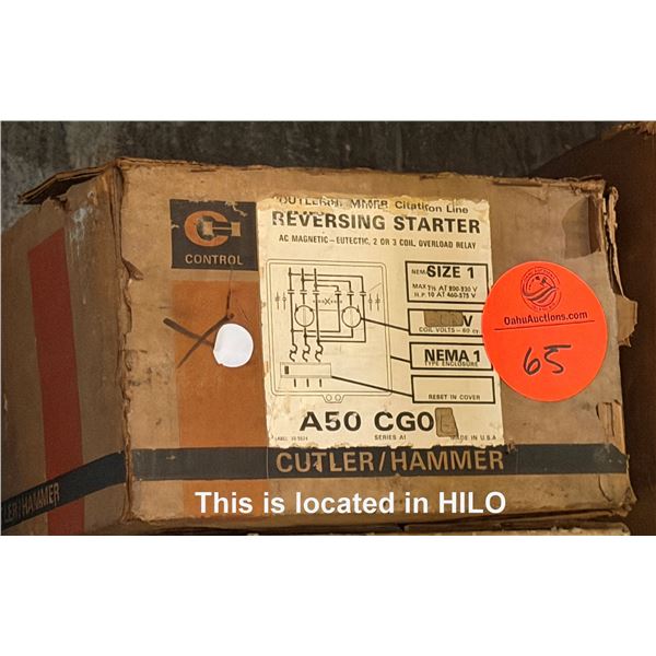 Qty 1 Box Cutler-Hammer A50 CGO Reversing Starter