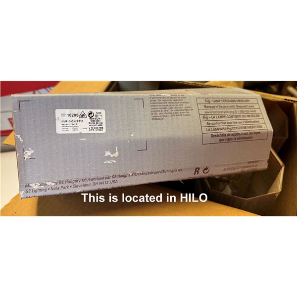 Qty 4 GE Lighting MVR1000/U/BT37 High-Intensity Discharge (HID) Lamps