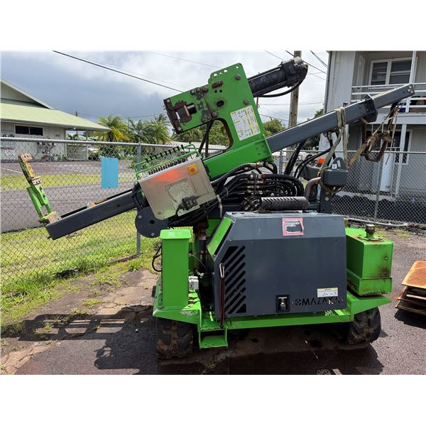 Mazaka Pile Driver Machine w/ Mitsubishi Engine (Starts & Runs See Video)