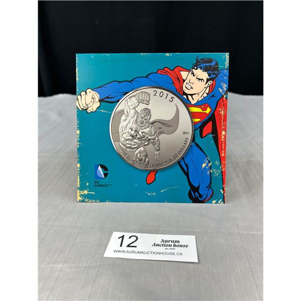 2015 $20 Pure Silver Superman Coin in Holder