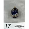 Image 3 : Very nice Marked 925 2 1/2in tall silver pendant with indian blue saphire