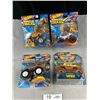 Image 1 : Lot of 4 Monster Truck Hotwheels still in package