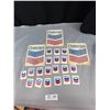 Image 1 : Lot of 3 Chevron Gas Pump Stickers plus other stickers
