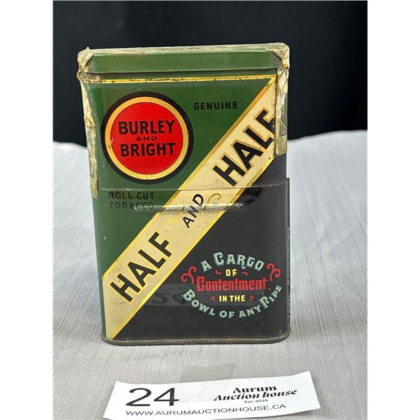 Unopened Vintage Half&Half Tobacco tin