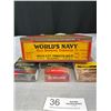 Image 3 : Vintage Worlds Navy Tobacco Tin with Newer Packs inside 1 unopened