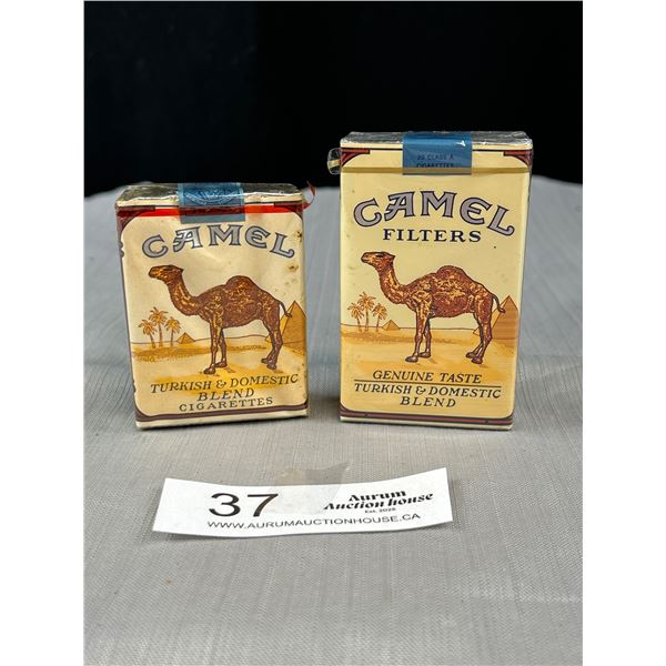 2 Vintage Camel Cigarette Packs Unopened