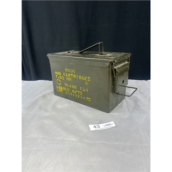 Older Metal Ammo Box Canadian Military
