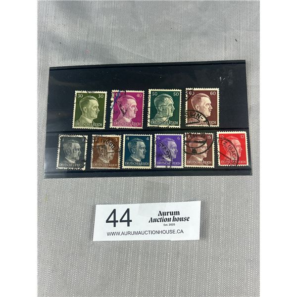 Lot of WW2 German Stamps in Holder