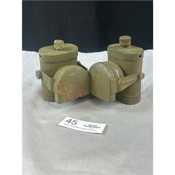 2 WW2 Canadian/British Soldiers Lanterns