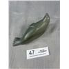 Image 3 : Inuit Hand Carved Soap Stone Seal 6" Length Beltcher Islands Signed
